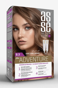 ASSE 8.3 краска для волос light dore auburn set светло золотистый русый набор 50+50мл *24