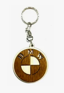 Брелок деревянный для авто BMW
