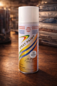 Краска аэрозоль белый матовый 400мл Spray Paint