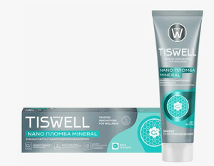 Зубная паста РЕМИНЕРАЛИЗИРУЮЩАЯ TISWEEL Mineral без фтора от кариеса с наногидроксиапатитом 110гр
