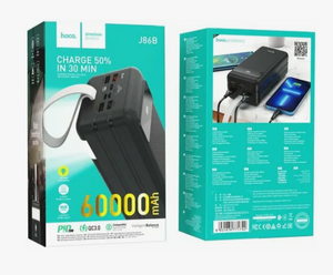Повербанк 60 000mAh HOCO J86B Electric 22.5W fully compatible (чёрный)