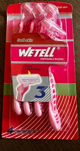 Бритвенный станок WETELL 3 лезвия 4шт Женский