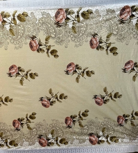 Клеенка на ПВХ основе 140х180см 10шт в рулоне с обшитыми краями Nice Table Cloth №13, 3863J