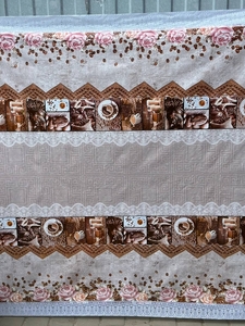 Клеенка на ПВХ основе 140х180см 10шт в рулоне с обшитыми краями Nice Table Cloth №5, 6362B