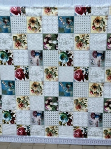 Клеенка на ПВХ основе 140х180см 10шт в рулоне с обшитыми краями Nice Table Cloth 6442 D