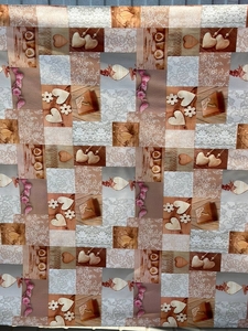 Клеенка на ПВХ основе 137х30м рулон Nice Table Cloth №19, WF-5123C