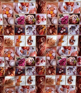 Клеенка на ПВХ основе 137х30м рулон Nice Table Cloth №4, WF-5277B