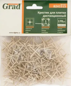 Крестики  для плитки 1 мм 170шт GRAND