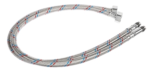 Подводка гибкая для смесителя Г1/2", М10, 80см, пара, FRESSO