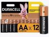 Батарейки КОМПЛЕКТ 12 шт., DURACELL Basic ОРИГИНАЛ, AA 12шт/уп