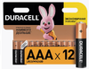 Батарейки 12 шт DURACELL Basic ОРИГИНАЛ AAA LR03 24А алкалиновые мизи 12шт/уп