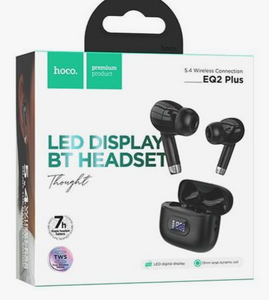 Наушники bluetooth HOCO EQ2 Plus Thought true wireless BT headset (черный)