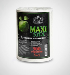 Бумажные полотенца MAXI Э.П.Л. 500 листов (12уп./пак.)