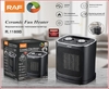 Тепловентилятор керамический с поворотом на 180градусов 1800W Raf 1188B Черный