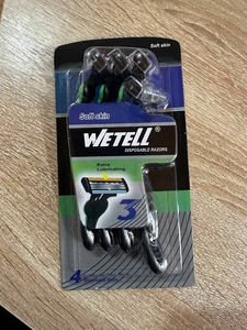 Бритвенный станокт WETELL 3 лезвия 4шт муж